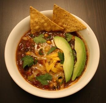 Crockpot Meatless Taco Soup