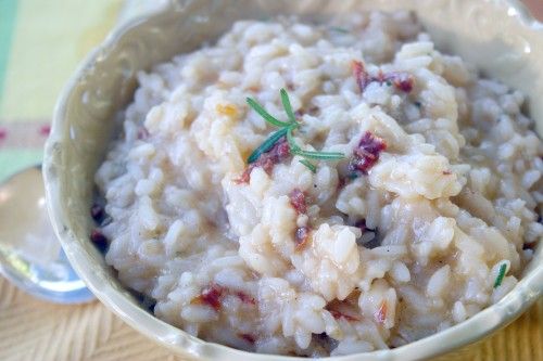 Sun dried, wild mushroom risotto