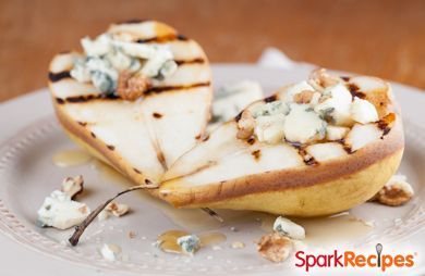 Grilled Blue Cheese Pears