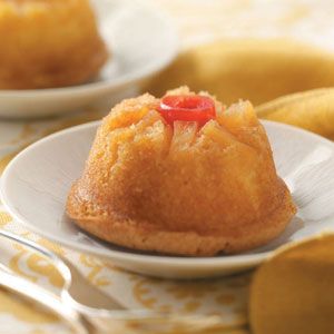 Mini Pineapple Upside Down Cakes **Reduced Fat
