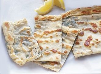 Spinach and feta gozleme