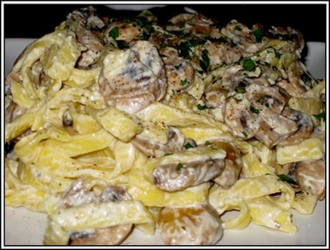 Quick Mushroom and Cheese Pasta