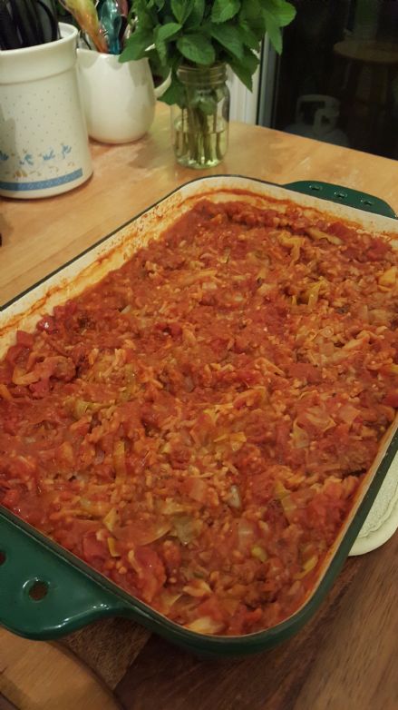 Lazy Day Cabbage Roll Casserole for Micheal