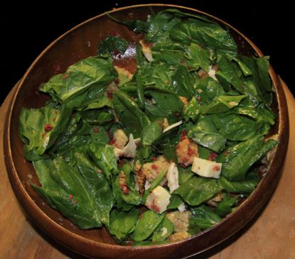 spinach ceasar salad for eye and skin health