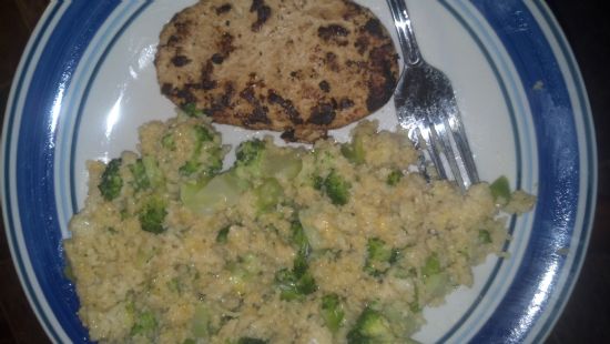 Broccoli and Cheese Couscous Dinner
