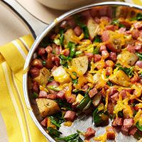 Skillet Hash with Spinach