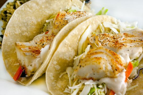Skinny fish tacos