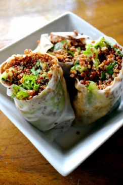 Sesame Quinoa Spring Rolls