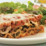 sausage mushroom and spinach lasagna