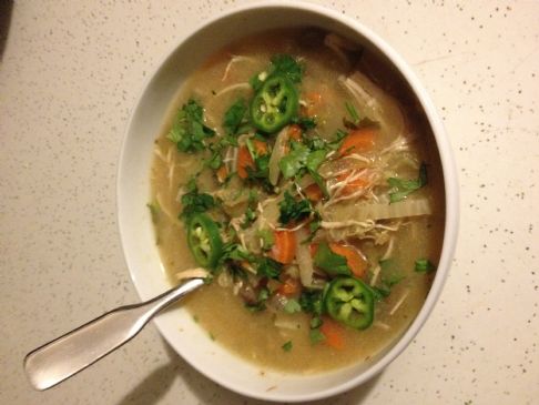 Spicy Thai Curry Chicken Soup
