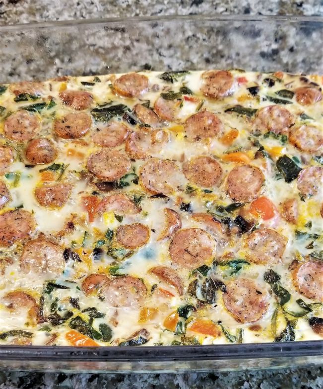 Baked Egg White Vegetable Casserole