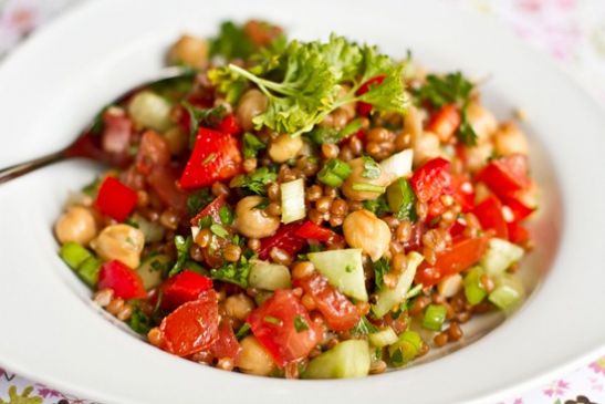 Wheat Berry and Bean Salad