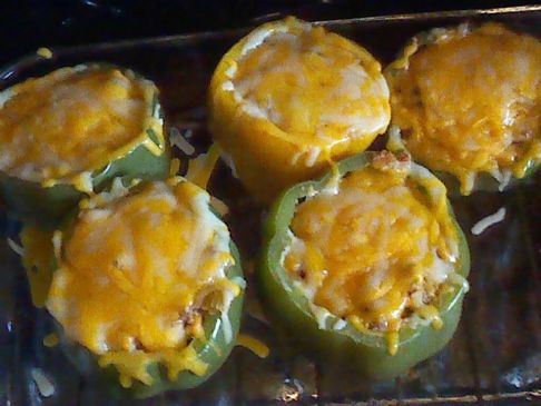 Quinoa and Baby Bella Stuffed Bell Peppers