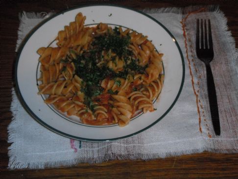 Tomato and ham pasta