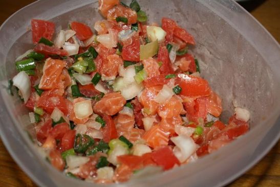 Hawaiian Lomi Lomi Salmon