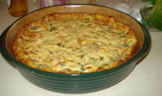 Crustless Quiche part 2(Peameal Bacon, Broccoli and cheese)
