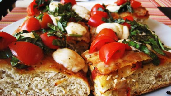 Capresse Focaccia Bread on the Grill