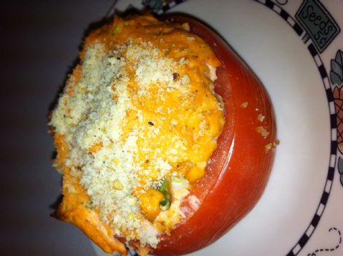 Creamy Salmon Stuffed Tomatoes