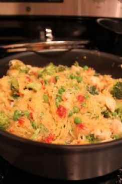 Spaghetti Squash with Grilled Chicken and Sun-dried Tomatoes