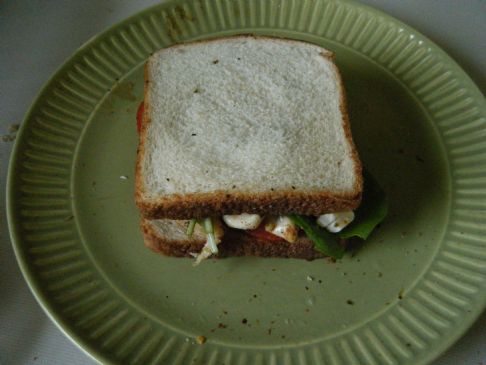 Grilled Chicken Sandwich with Goat Cheese and Pesto