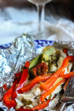 Foil-Baked Fish with Veggies