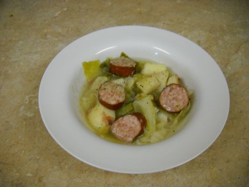 Cabbage Kielbasa Soup