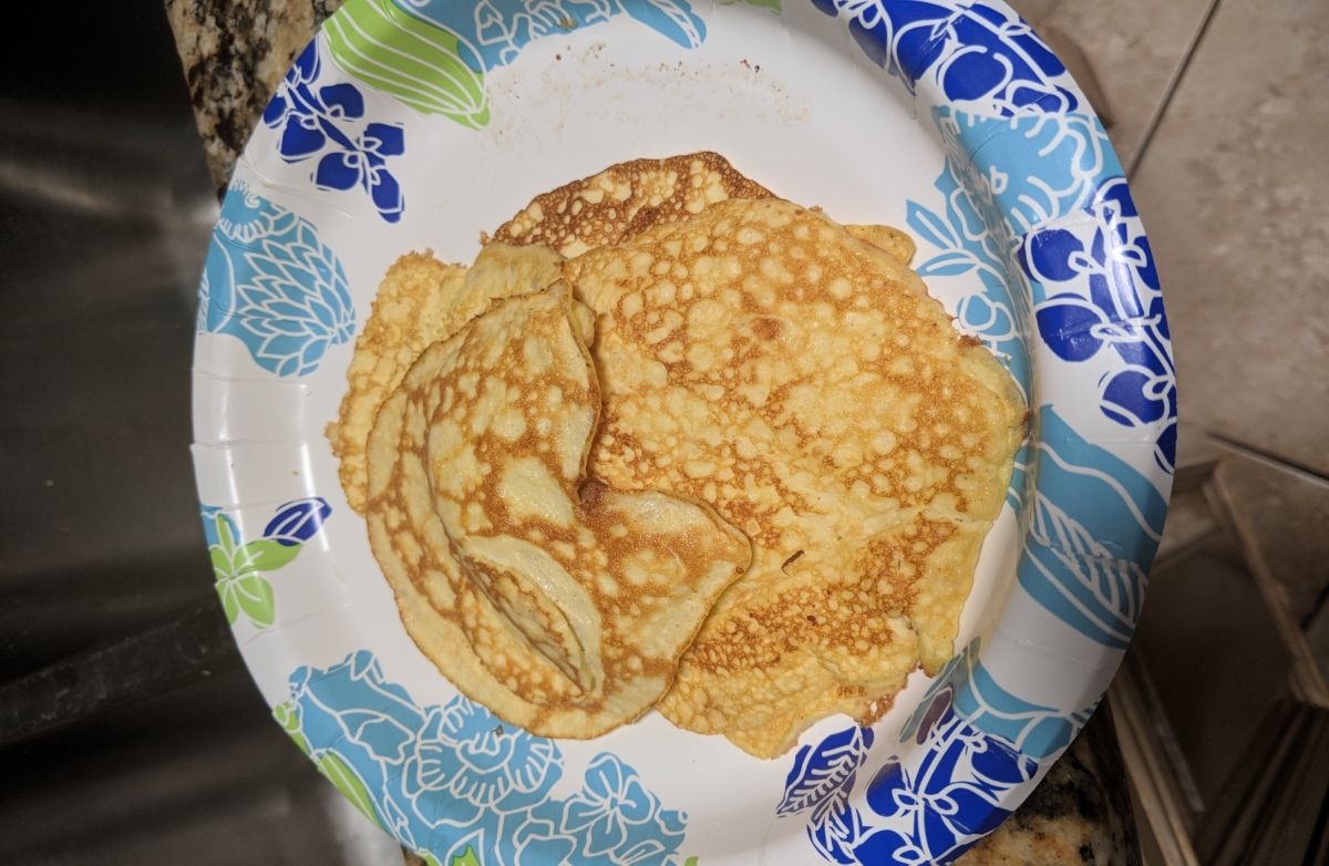 Keto Cream Cheese and Sour cream Pancakes