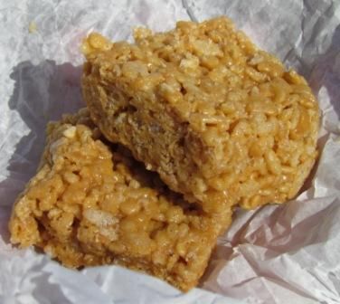 Nixie's Crunchy Peanut Butter Rice Krispies Treats!