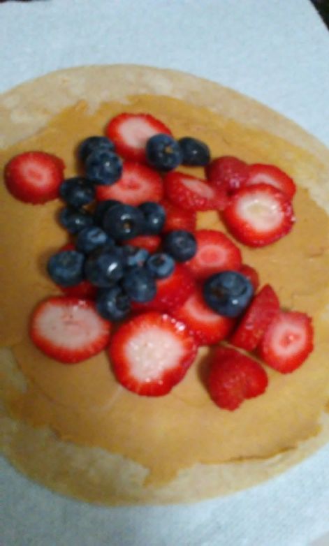 Strawberry peanut butter wrap low carb