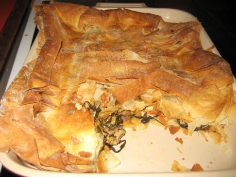 Spanokopita with chicken