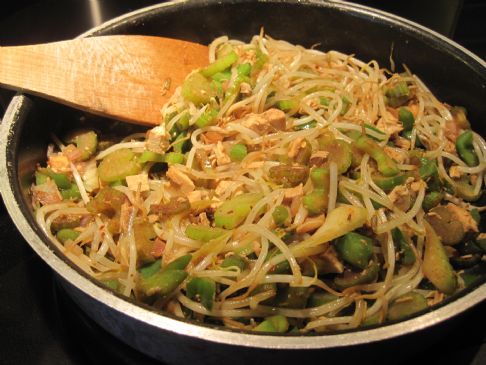 Turkey and Bean Sprouts Stir Fry