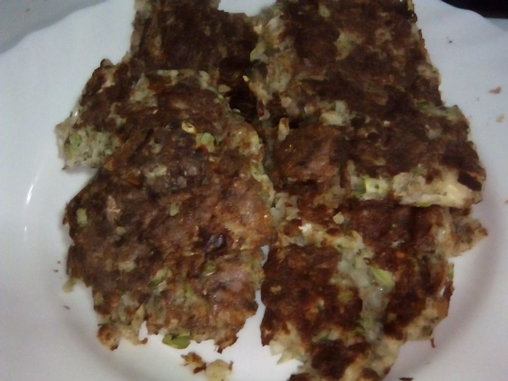 Protein cauli-zucchini pancakes