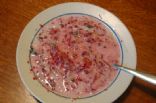 Lithuanian cold beet soup