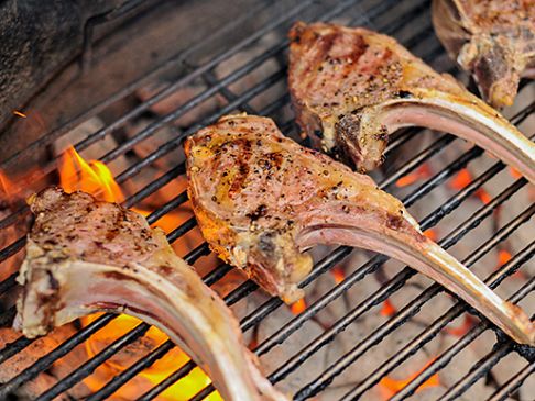 Garlic and Rosemary Grilled Lamb Chop