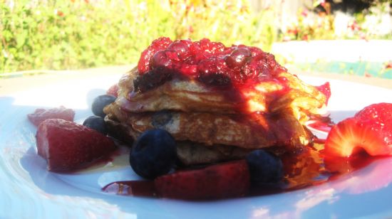 Whole Wheat Yogurt Pancakes