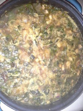 Vegan Chard, Leek, and Bean Soup