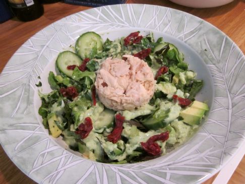 Tuna Salad with Curried Avocado Dressing