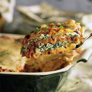 Spinach and Black Bean Lasagne