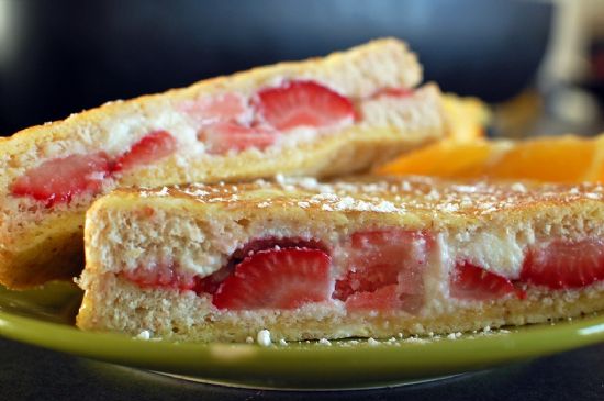 Low Fat Stuffed Cream Cheese French Toast