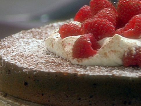 Low Carb Adapted Flourless Dark Chocolate Torte