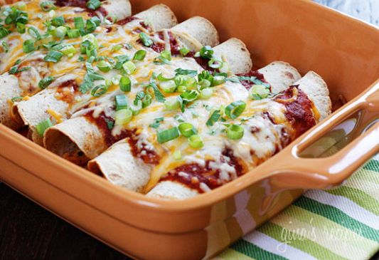 Chicken Enchiladas (courtesy of Gina's Skinny Recipes)