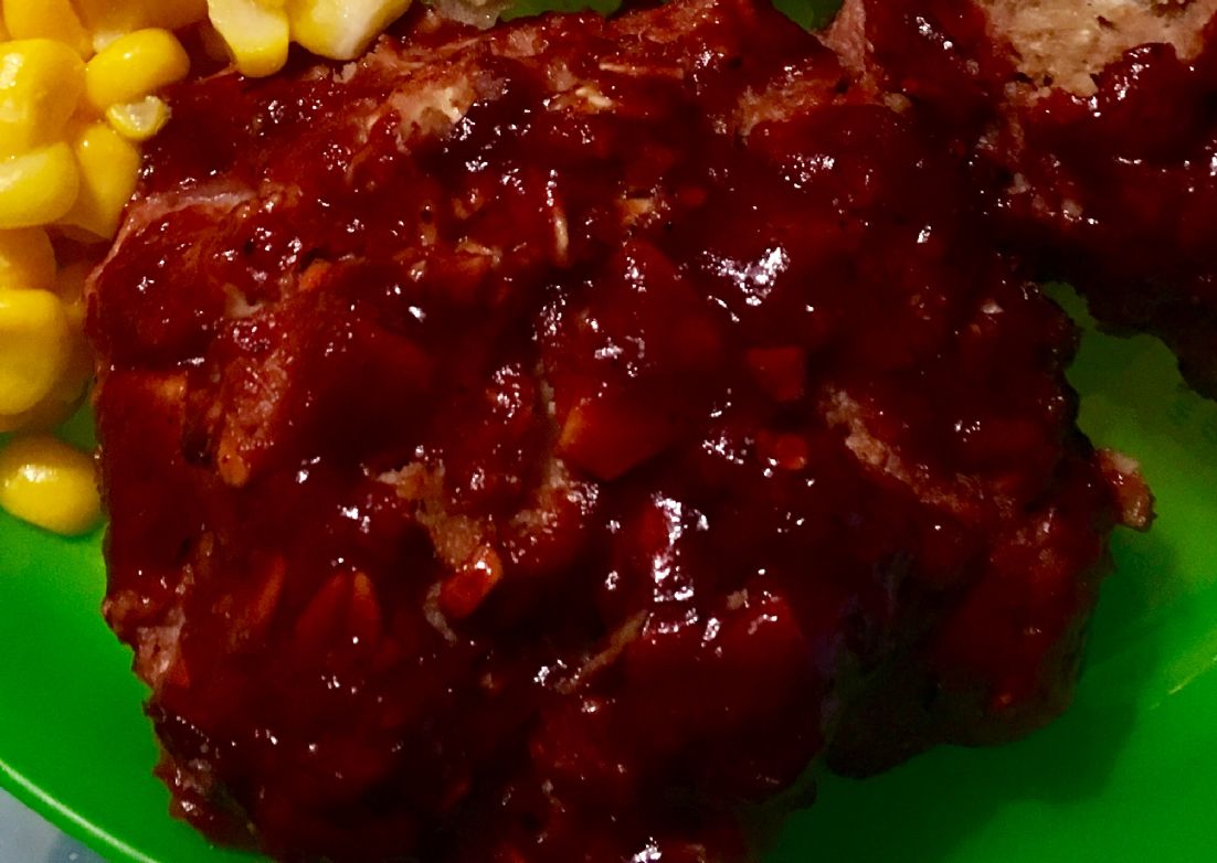 Turkey Mini Mushroom Meatloaf with BBQ