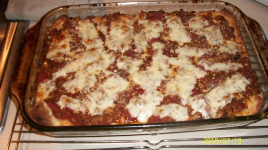 Deep Dish Pizza Casserole