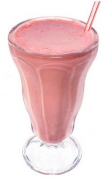 Strawberry Sorbet Protein Smoothie