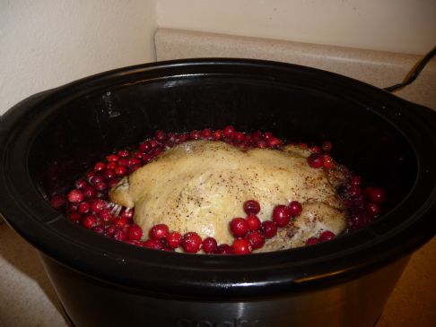 Slow Cooker Wine and Cranberry Chicken