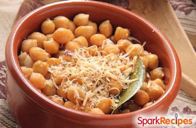 Garlic and Parmesan Roasted Chickpeas 1 Serving=2/3 cup