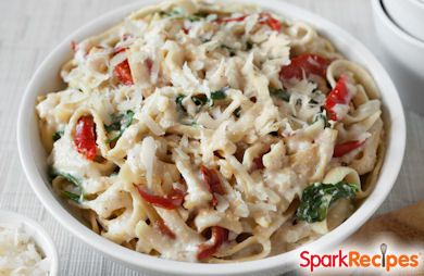 Goat Cheese Alfredo Pasta