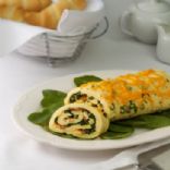 Spinach-Cheddar Omelet Roll