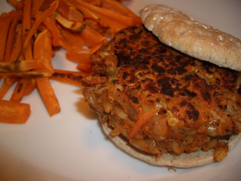 Lentil-Barley Veggie Burger