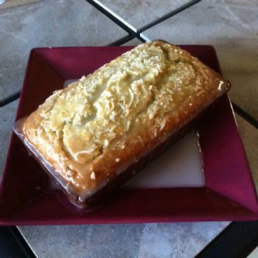 Coconut and Rum Banana Bread with Rum Lime Glaze